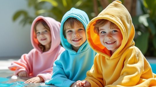 Choisir le poncho de bain idéal pour vos enfants : confort et praticité au rendez-vous