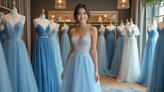 Robes bleues de mariage : comment choisir la tenue parfaite pour le grand jour