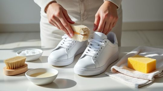 Comment nettoyer efficacement ses baskets blanches sans les abîmer