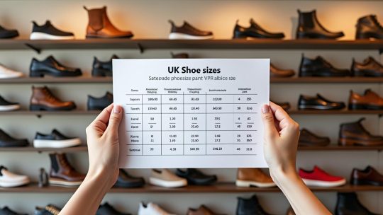 Comprendre la correspondance des tailles de chaussures UK pour bien choisir