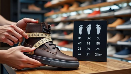 Conversion de pointures de chaussures : guide pratique pour trouver la bonne taille