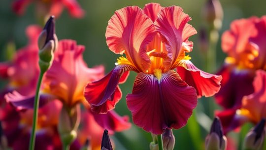 Iris rouge : découvrez cette fleur élégante et ses significations