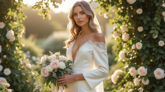 Mariée en pantalon : la tendance élégante qui séduit en 2025