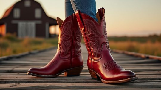 Découvrez les santiags rouges, la tendance incontournable de la mode féminine