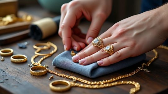 Nettoyage bijoux or : astuces efficaces pour redonner de l&rsquo;éclat à vos parures