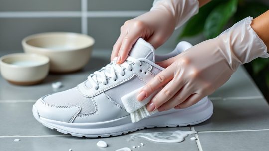Nettoyant chaussure blanche : astuces efficaces pour un blanc éclatant