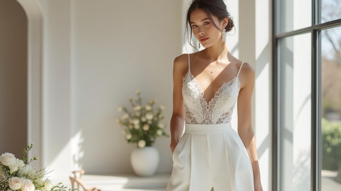 Combinaison mariage blanche : guide complet pour un look élégant