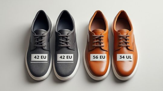 Comprendre la correspondance entre la taille 42 chaussure européenne et les tailles US