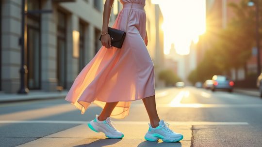 Quelles baskets porter avec une robe pour un look tendance en 2025 ?